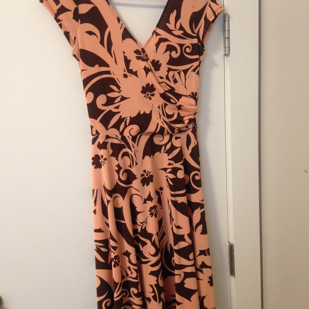 Faux Wrap Dress by London Times, Size 4